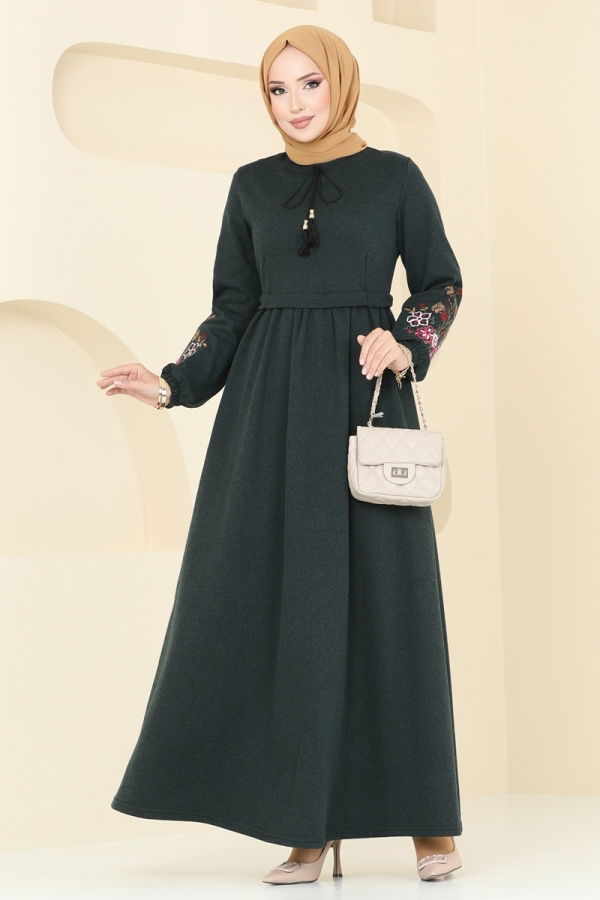 Modaselvim Dress Dress PL9089 Emerald