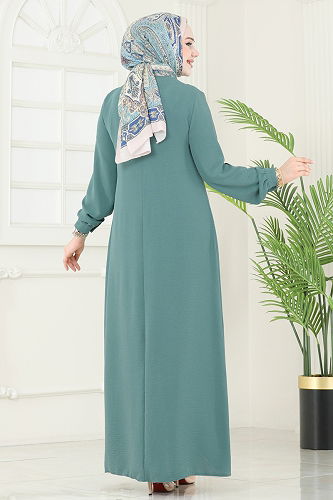 moda selvim Dress PL9124 Mint - Thumbnail