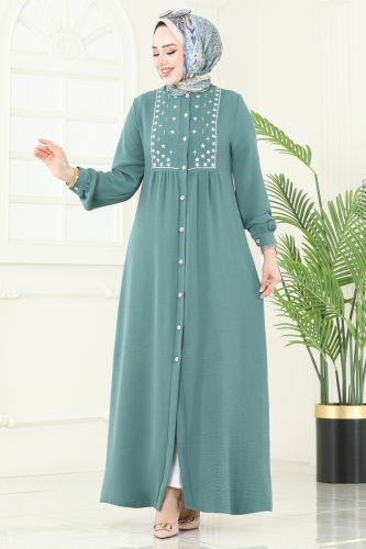 moda selvim Dress PL9124 Mint - Thumbnail