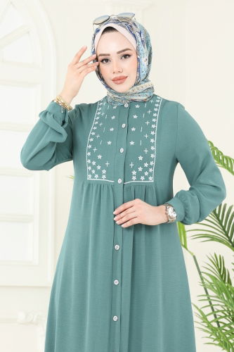 moda selvim Dress PL9124 Mint - Thumbnail