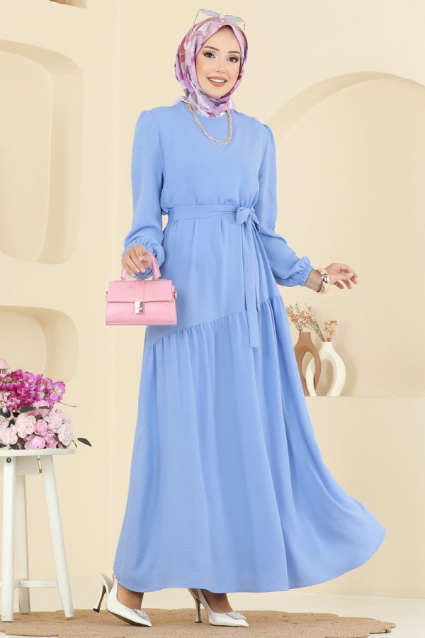 Modaselvim Dress Dress PL9173 Baby Blue