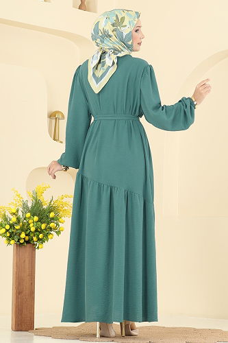moda selvim Dress PL9173 Mint - Thumbnail