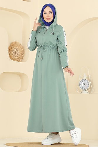 moda selvim Dress PL9177 Mint - Thumbnail