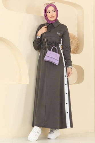 P.L. - Dress PL9178 Anthracite