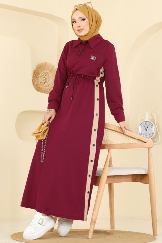 P.L. - Dress PL9178 Burgundy