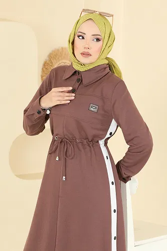 moda selvim Dress PL9178 Powder Vision - Thumbnail