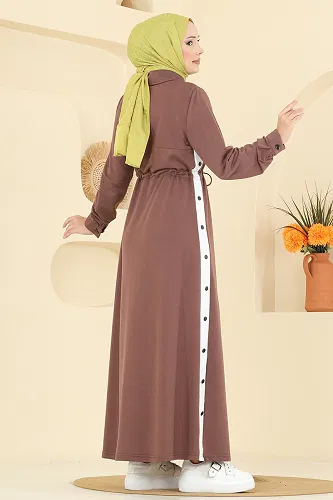 moda selvim Dress PL9178 Powder Vision - Thumbnail