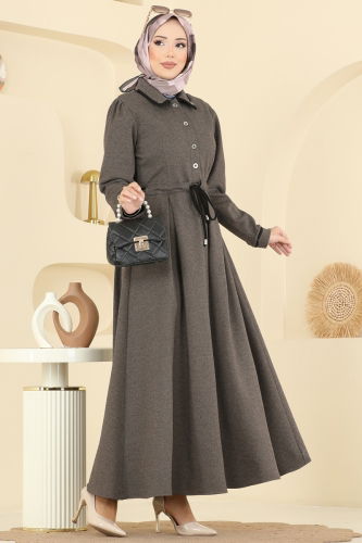 P.L. - Dress PL9183 Brown