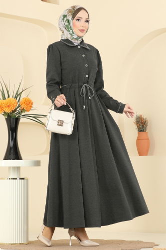 P.L. - Dress PL9183 Khaki