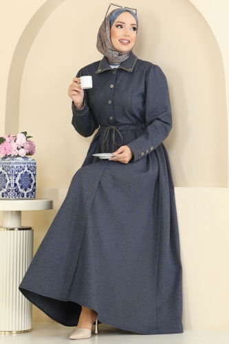 P.L. - Dress PL9183 Navy Blue