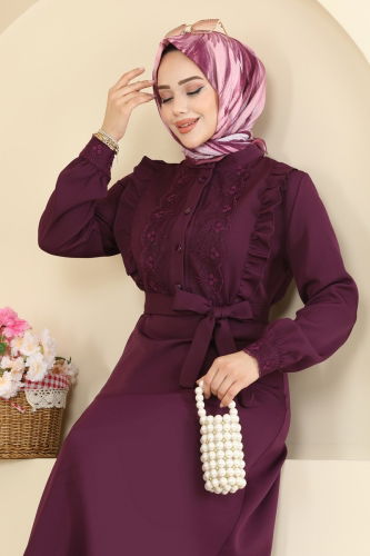 P.L. - Dress PL9184 Damson