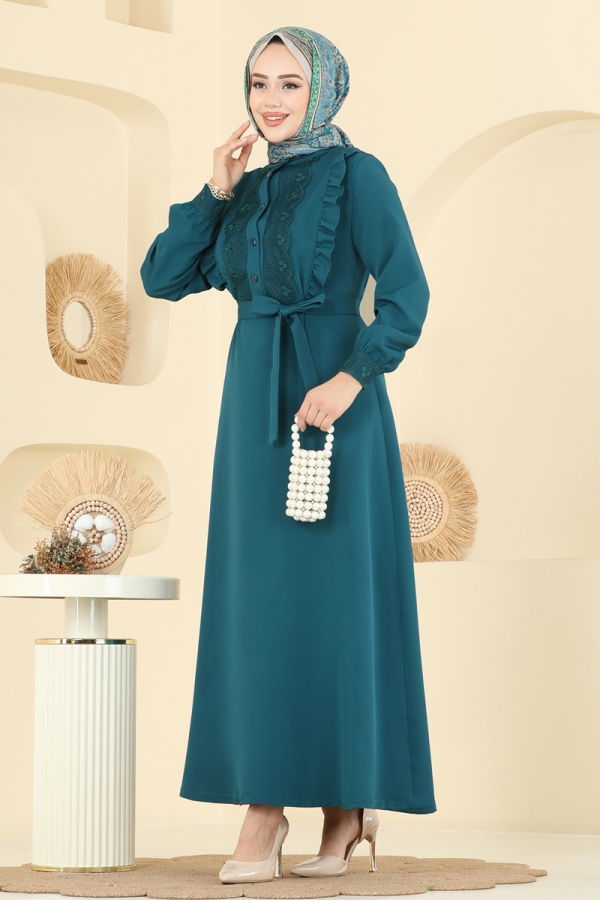 Modaselvim Dress Dress PL9184 Petroleum