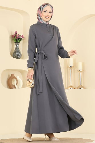 P.L. - Dress PL9190 Anthracite