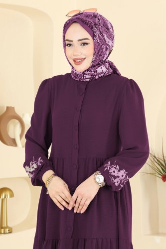 P.L. - Dress PL9198 Damson