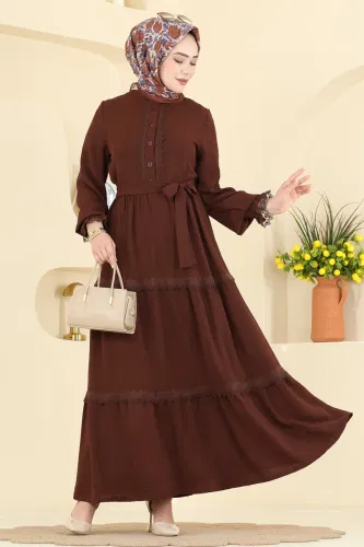 P.L. - Dress PL9200 Brown