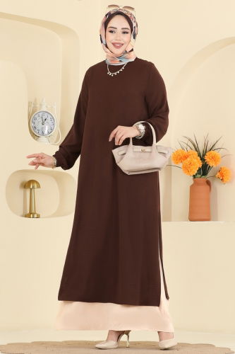 P.L. - Dress PL9208 Brown