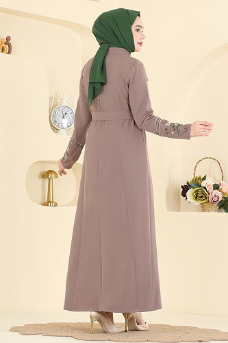 moda selvim Dress PL9211 Powder Vision - Thumbnail