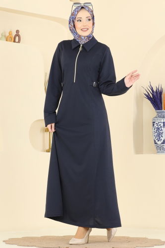 P.L. - Dress PL9216 Navy Blue