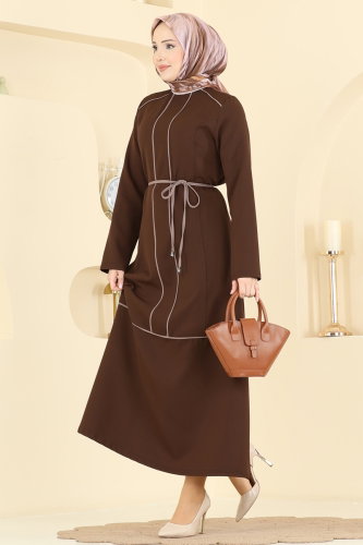 P.L. - Dress PL9219 Brown