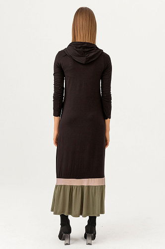 moda selvim DRESS TFS3075-M Haki - Thumbnail