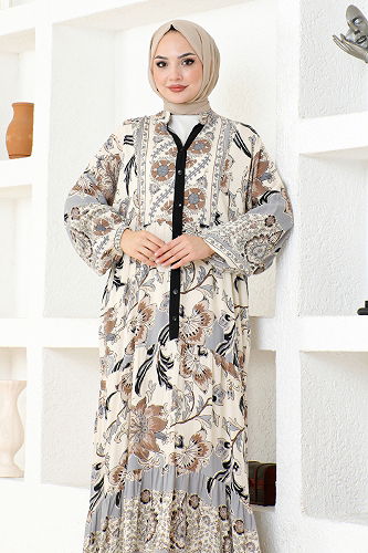 moda selvim DRESS ZNN4086-M Black - Thumbnail