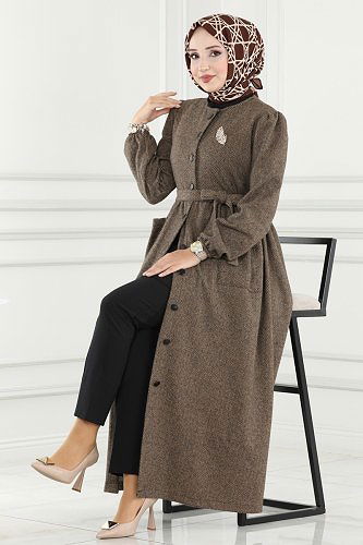 moda selvim Dress&Abaya 8058UKB139 Vision - Thumbnail