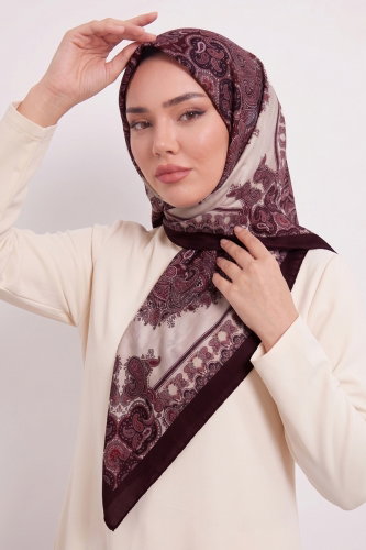 A.F.V. - Ebru Desen Eşarp Serisi 216AFV475 Bordo