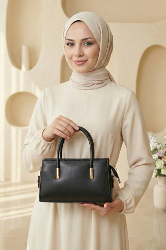 M.E.R.K. - El Ve Omuz Askılı Çanta 100MERK1193 Siyah