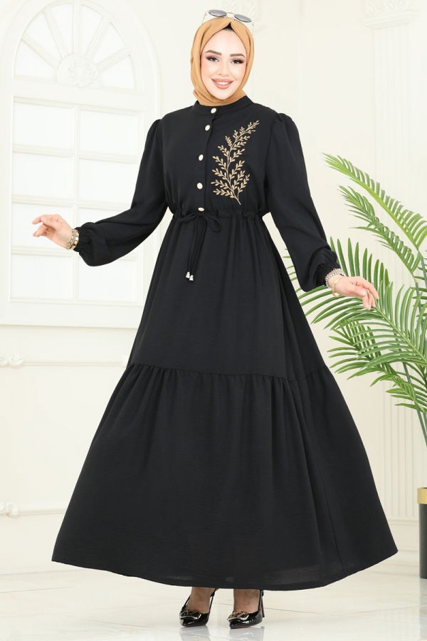 Modaselvim Dress Dress PL9069 Black