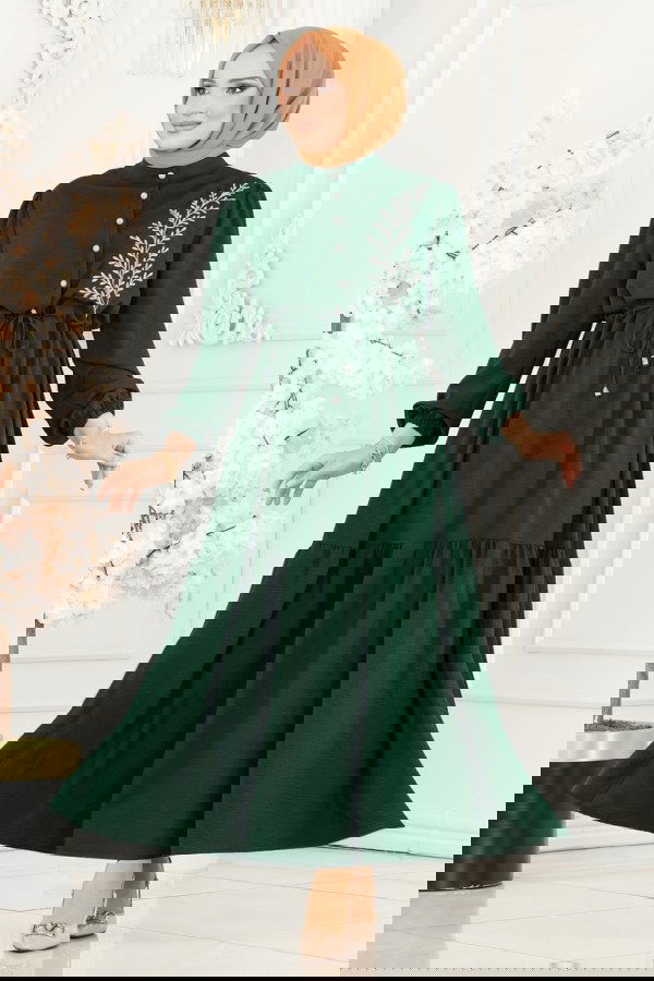 Modaselvim Dress Dress PL9069 Emerald