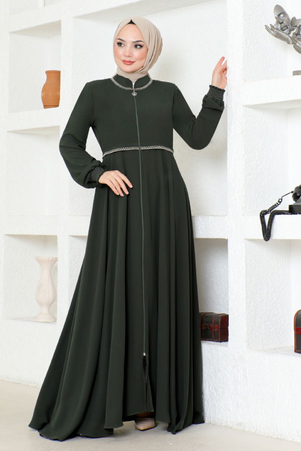 Modaselvim Ferace Eteği Mevlana Ferace RBA007-M Haki