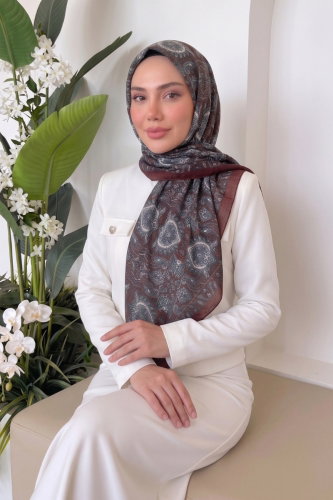 M.D.İ. - Etnik Desen Soft Eşarp 219MDI1081 Bordo