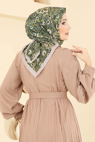 moda selvim Etnik Desen Soft Eşarp Serisi 505ERB1087 Vizyon - Thumbnail