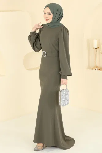 A.L.G. - Evening Dress 0402ALG474 Khaki