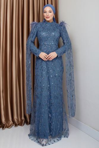 M.H.R. - Evening Dress 1010MHR1107 Blue