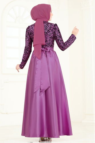 moda selvim فستان سهرة توتي 1042ASMK1074 - Thumbnail