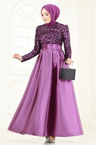 A.S.M.K. - Evening Dress 1042ASMK1074 Lilac