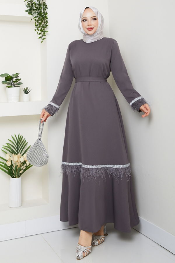 Modaselvim NET 20%+20% DISCOUNT IN THE CARD Evening Dress 1353MP806 Anthracite