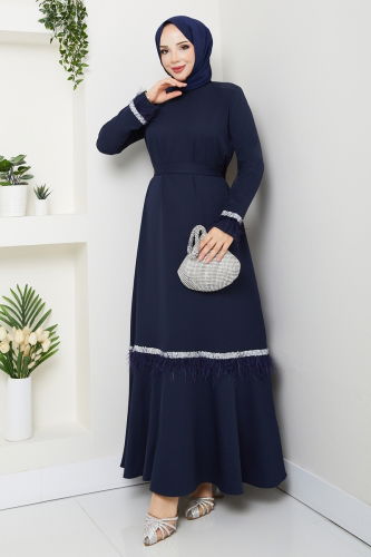 M.P. - Evening Dress 1353MP806 Navy Blue