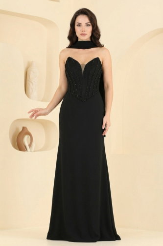 D.M.N.K. - Evening Dress 185DMNK1166 Black