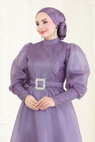 Evening Dress 2003LPN858 Lilac - 4