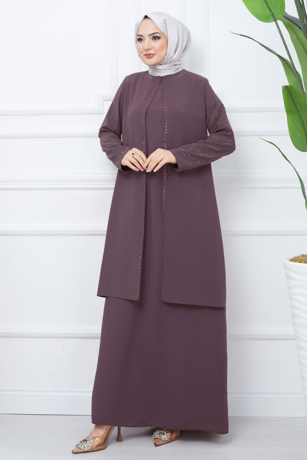 Modaselvim NET 20%+20% DISCOUNT IN THE CARD Evening Dress 2003OZT1013 Powder Vision