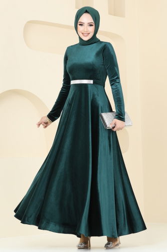 moda selvim Evening Dress 2013MEY846 Emerald - Thumbnail