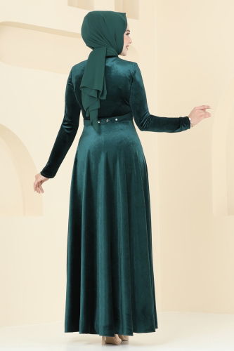 moda selvim Evening Dress 2013MEY846 Emerald - Thumbnail