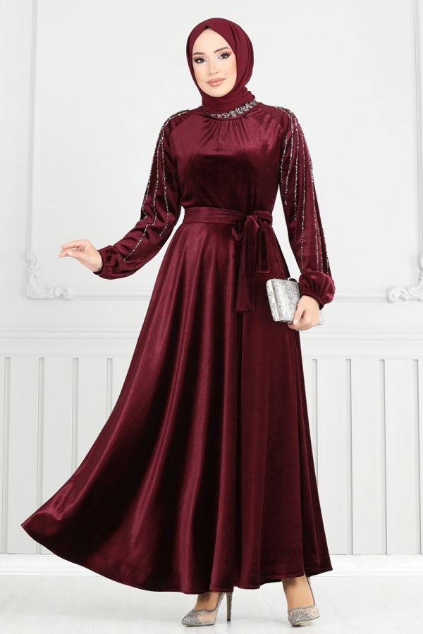 Modaselvim EVENING DRESSES Evening Dress 2014MEY846 Burgundy