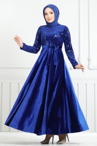 M.E.Y. - Evening Dress 2015MEY846 Saxe