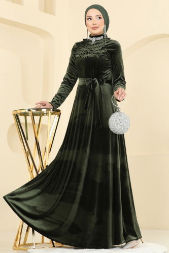 M.E.Y. - Evening Dress 2048MEY846 Khaki