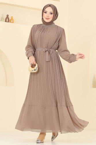 M.P. - فستان سهرة بيج غامق 2150MP806