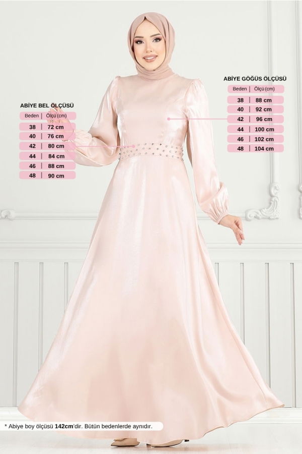 Modaselvim NET 20%+20% DISCOUNT IN THE CARD Evening Dress 2330ANT904-M Powder