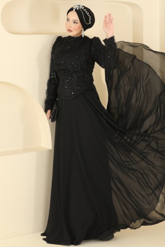 D.M.N.K. - Evening Dress 235DMNK1166 Black